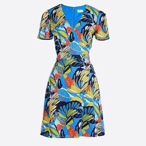 J. Crew Tropical Print Dress
